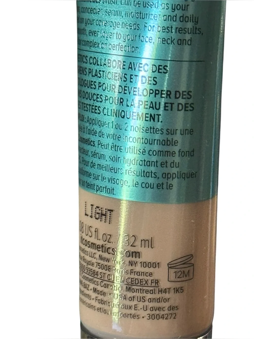 IT Cosmetics CC Oil Free Matte Light 1.08oz New in box